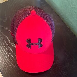 Under Armour Red and Black youth Golf Cap